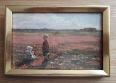 Reproducere foto dupa Einar Hein-?Children picking berries on the moor? foto
