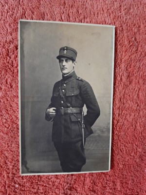 Fotografie tip carte postala, elev sergent 1923 foto