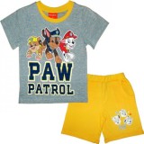 Cumpara ieftin Trening Baieti Paw Patrol Galben, Pantalon Scurt si Tricou Bumbac