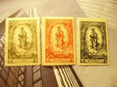 Serie Liechtenstein 1920 - Madona , 3 val. fara guma