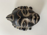 Raritate!!! Impresionanta masca africana din ceramica, secol 18, posibil Gabon sau Camerun