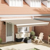 VidaXL Material de &icirc;nlocuire pentru marchiză cadru de 4x3 m Bej