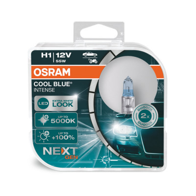 Set Bec Halogen H1 Osram Cool Blue Intense, 2 buc foto