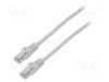 Cabluri LANBERG Patch cord U/UTP 6 litat CCA PVC gri 3m 26AWG