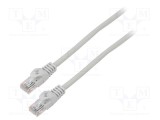 Cabluri LANBERG Patch cord U/UTP 6 litat CCA PVC gri 3m 26AWG