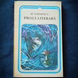 Cumpara ieftin Proza Literara M. Eminescu - Roman Beletristica - Livrare Rapida