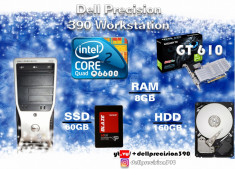 Dell Precision 390 Core2Quad Q6600+ GigaByte GT610 (2gb) + 8gb DDR2 RAM foto