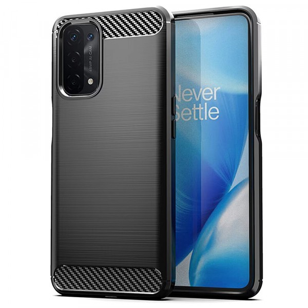 Husa pentru Oppo A74 5G / A54 5G / A93 5G, OEM, Carbon, Neagra