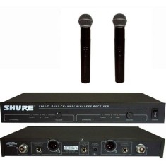 Sistem wireless SHURE LX88-II cu doua microfoane profesionale UHF foto