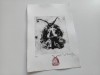 HARRY GUTTMAN, LITOGRAFIE ORIGINALA SERIA &quot;MASTI&rdquo; SEMNATA STAMPILATA/ EXEMPLAR DE AUTOR