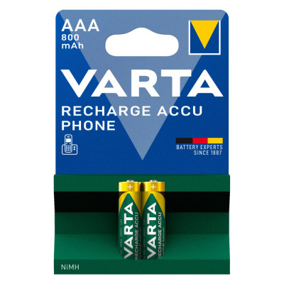 Baterie Reincarcabila Varta AAA LR3 Acumulatori Preincarcati Ni-MH 1.2V 800mAh Blister 2 Phone foto