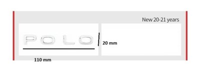 emblema scris POLO 2000-2007 foto