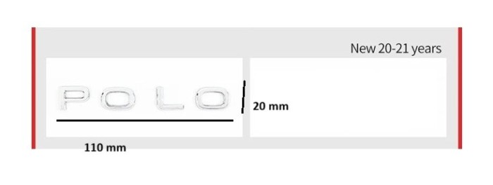 emblema scris POLO 2000-2007