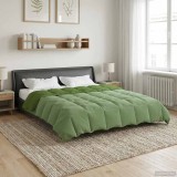 vidaXL Duvet complet pe tot parcursul anului Patos Verde 200 x 200 cm 42026040