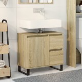 Gossi dulap de baie, stejar sonoma, 65x33x60 cm, lemn prelucrat