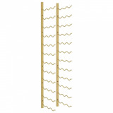 Cumpara ieftin Suport sticle de vin montat pe perete, 36 sticle, auriu, fier