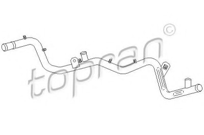 Cuplaj conducta lichid racire VW PASSAT (3A2, 35I) (1988 - 1997) TOPRAN 100 259 foto