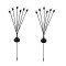 Set 2 lampi solare, LED, Rezistenta la apa, IP65, Negru