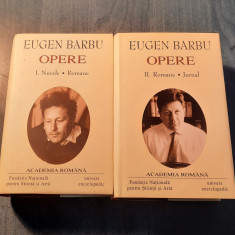 Eugen Barbu Opere vol. Nuvele si romante si vol. 2 Romabte Jurnal Academia Roman