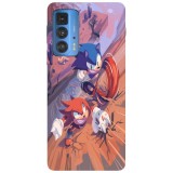 Husa compatibila cu Motorola G100 model Sonic Mania, Silicon, TPU, Viceversa, Transparent, Carcasa