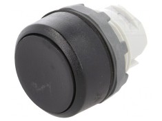 Comutator apasare 22mm negru foto