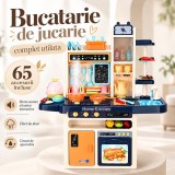 Cumpara ieftin Bucatarie interactiva copii cu abur rece, sunete, lumini, robinet apa, 65 piese, 93cm