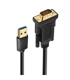 Cablu adaptor USB 3.0-VGA tata-mama 1.5m fara JACK 3.5 mm audio