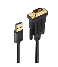 Cablu adaptor USB 3.0-VGA tata-mama 1.5m fara JACK 3.5 mm audio