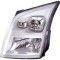 Far Ford Transit/Tourneo (V347/8), 05.2006-04.2013, Negru, Tip bec H4 , omologare ECE , Fara motoras, 1452504;; 1684410; 6C1113W030DD, Stanga, marca