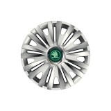 Cumpara ieftin Set 4 Capace Roti pentru Skoda Nou Verde, model Royal Gray, R14, SKODA