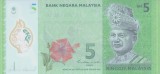 Bancnota Malaezia 5 Ringgit ( 2021) - P52c UNC ( polimer - vezi descriere )