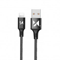 Cablu Wozinsky USB - Lightning 2,4A 2m Negru (WUC-L2B)