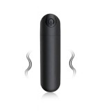 Mini Glont Vibrator VibeX, 10 Moduri Vibratii, ABS, USB, Negru, 7.5 cm, Guilty Toys