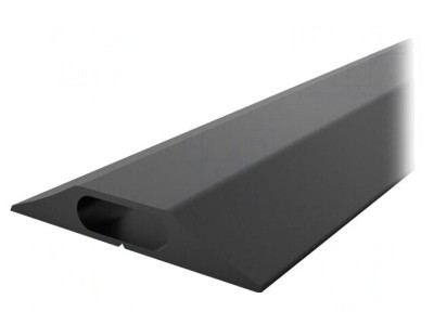 Protecție cabluri PVC 83mm x 3m neagră foto