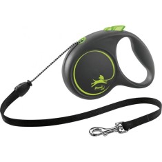 Lesa pentru caini Flexi, Retractabila, Pana la 20 kg, marimea M, 5m, Verde