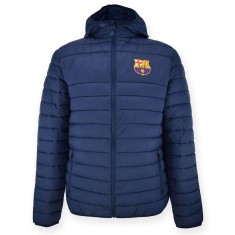 FC Barcelona geacă de iarnă cu gluga pentru copii Padded navy - 14 let