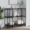 Gossi masuta consola, negru, 102x35x90 cm, lemn compozit