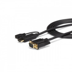 Adaptor StarTech HDMI - VGA 0.9m Black foto
