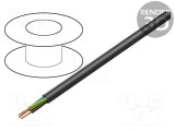 Cablu LAPP H05RN-F 3G0,75mm2 rotund litat Cu gumă negru 300V, 500V