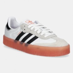 adidas Originals sneakers din piele Sambae femei, culoarea alb, JI3072