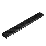 Rigola plastic Axhell ForU, exterioara, pentru scurgere apa pluviala, cu gratar PP, A15, 1000 x 120 x 54.5 mm