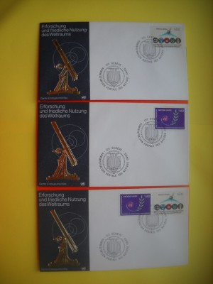 HOPCT PLIC FDC S NR 282 SET 3 FDC-FOLOSIREA SPATIULUI IN MOD PASNIC --ONU NATIUNILE UNITE-BIROUL DIN GENEVA ELVETIA foto
