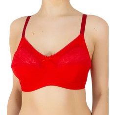 Sutien Clasic Fără Armături S115 - Rosu - 105D