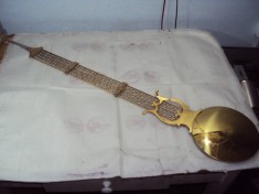 pendulă veche din alamă pentru ceas de podea,lungimea de 104 cm