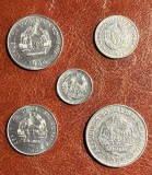 ROMANIA-RSR LOT MONEDE 1966/ 5, 15, 25 BANI si 1 LEU +3 LEI NECIRCULATE/ MONEDELE DIN IMAGINI