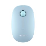 Mouse wireless cu bila 2.4GHz, 1600DPI Havit MS57GT, bleu