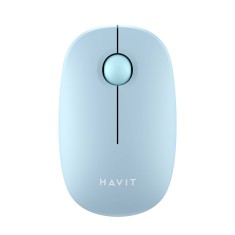 Mouse wireless cu bila 2.4GHz, 1600DPI Havit MS57GT, bleu foto