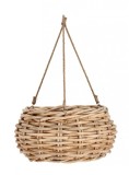 Cumpara ieftin Cos suspendabil ratan natur Yulia 60x30 cm