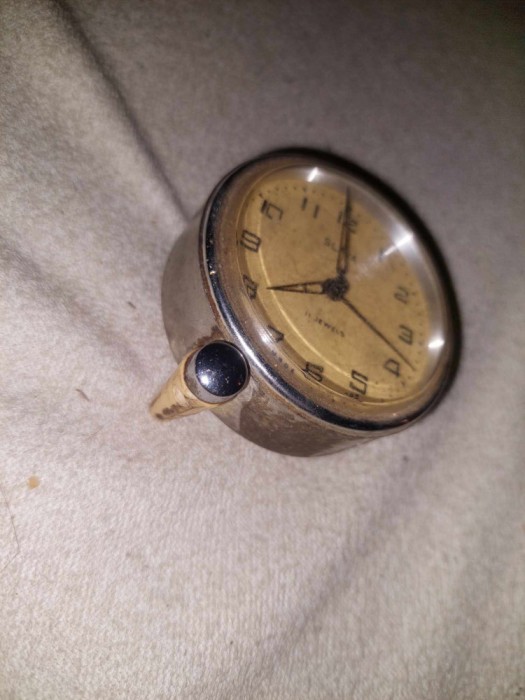 Antichitate,Ceas SLAVA 11 Rubine Made in URSS,functional-incomplet-necuratat