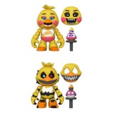 Five Nights at Freddy's Snap Figurine Nightmare Chica &amp; Toy Chica 9 cm